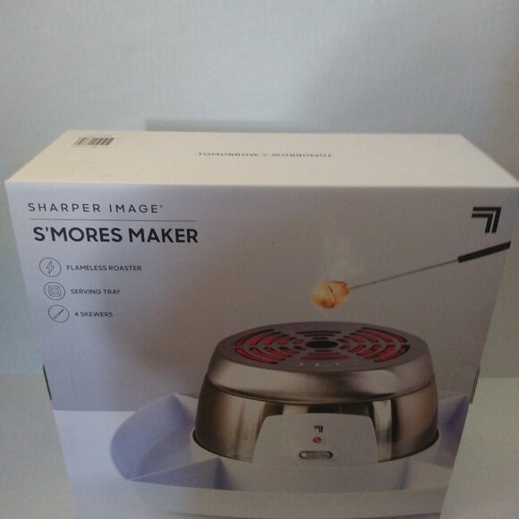 SHARPER IMAGE Electric Tabletop S'mores Maker for Indoors, 4 Skewers Set Gift - Picture 2 of 5